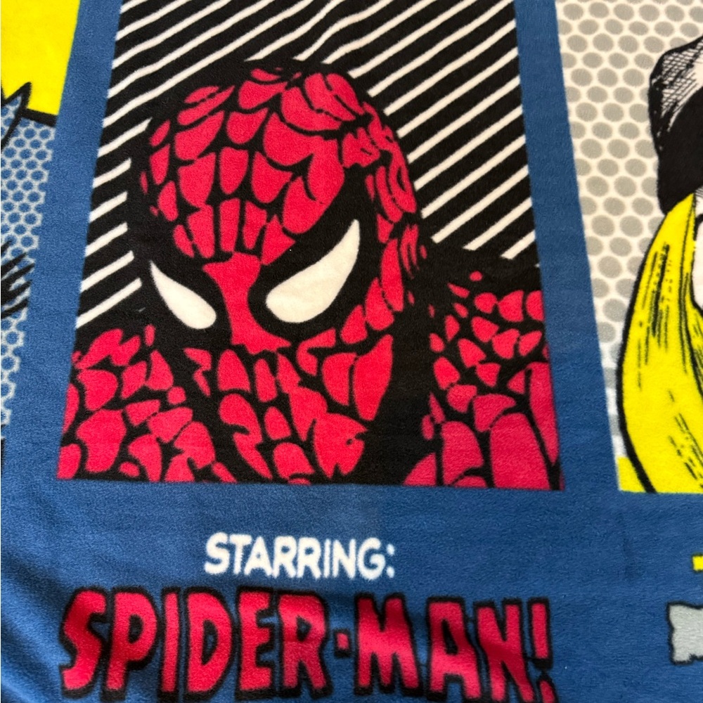 Kids Marvel Heroes Fleece Blanket 63x53in - Picture 8 of 13